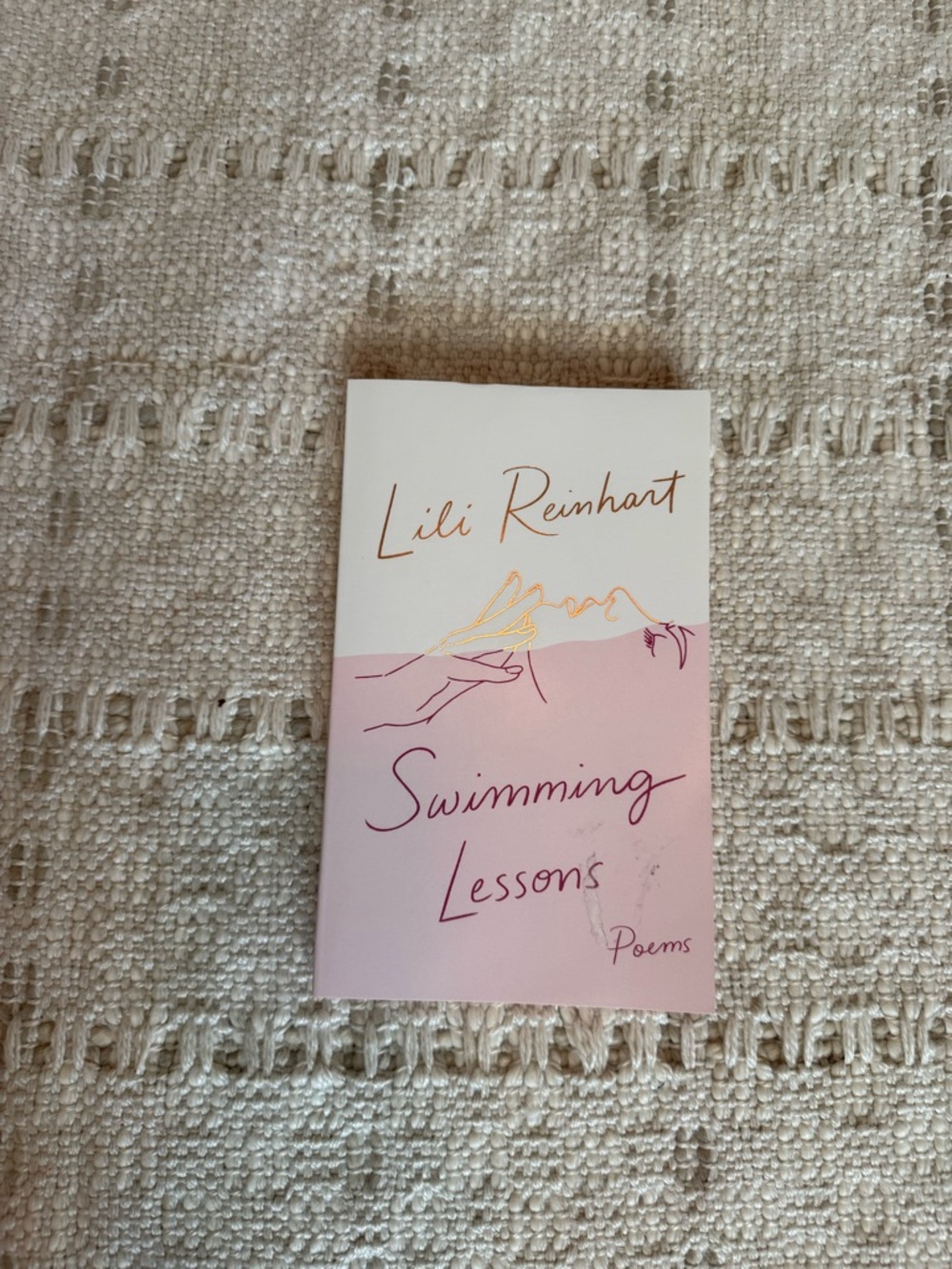 Lili Reinhart "Swimming Lessons" Paperback - Pink & Cream Cover